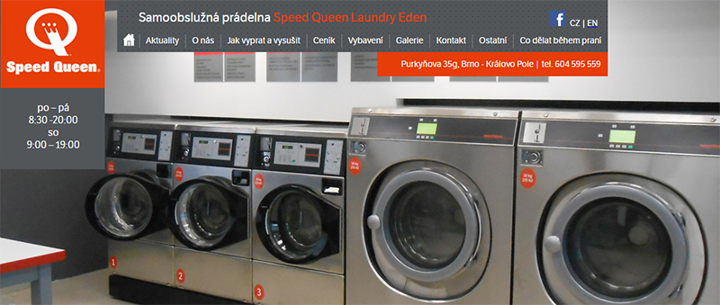 Samoobslužná prádelna Speed Queen Laundry Eden